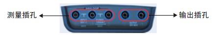 過程校驗儀測量/輸出插孔圖