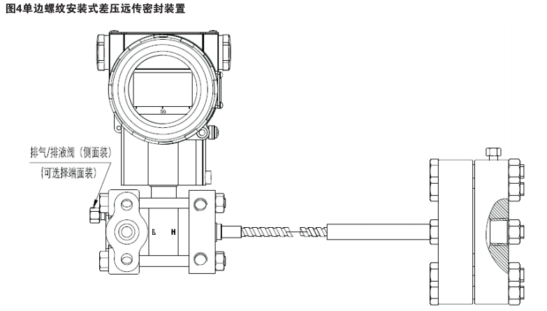 單邊螺紋安裝式差壓遠傳密封裝置 單邊螺紋安裝式差壓遠傳密封裝置
