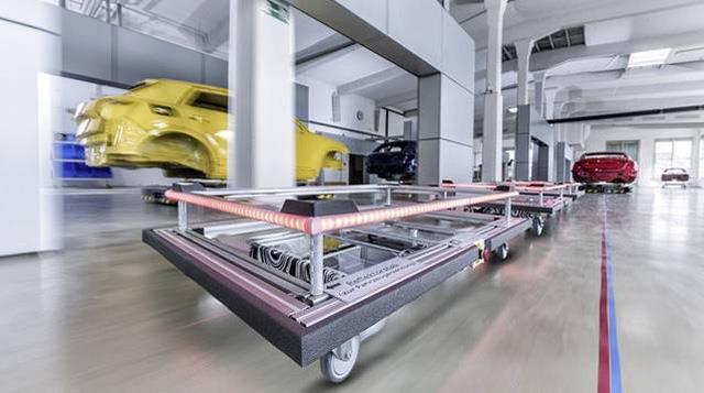 奧迪工廠自動化技術之自動駕駛物流系統