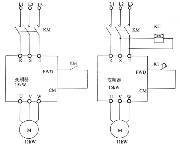 變頻器啟動控制電路圖