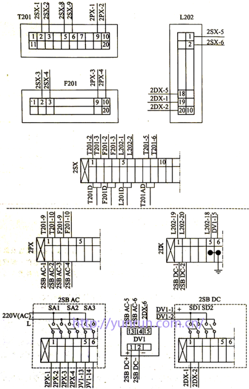 呼號法儀表電氣接線示意圖