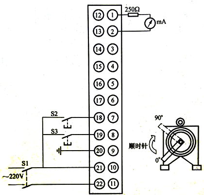 SKJ角行程電動執(zhí)行機構(gòu)接線圖