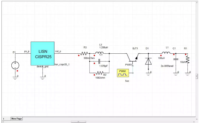 加入磁珠等效電路后的BUCK電路 加入磁珠等效電路后的BUCK電路