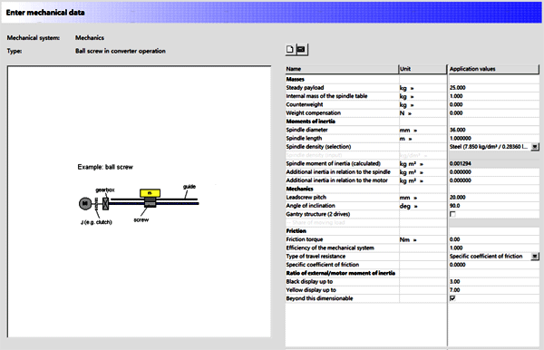機構模型通過SIZER進行選型配置 機構模型通過SIZER進行選型配置