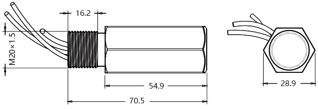 現場儀表用SPD外形尺寸 現場儀表用SPD外形尺寸