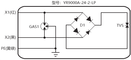 二線制現場儀表用信號電涌保護器原理圖 二線制現場儀表用信號電涌保護器原理圖