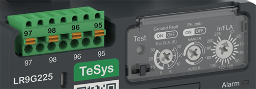 LR9G225電子式過載繼電器的面板 LR9G225電子式過載繼電器的面板