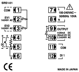 SRS1數(shù)字調(diào)節(jié)器接線圖 SRS1數(shù)字調(diào)節(jié)器接線圖