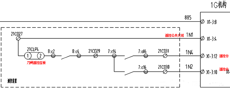 隔離開關遙控回路