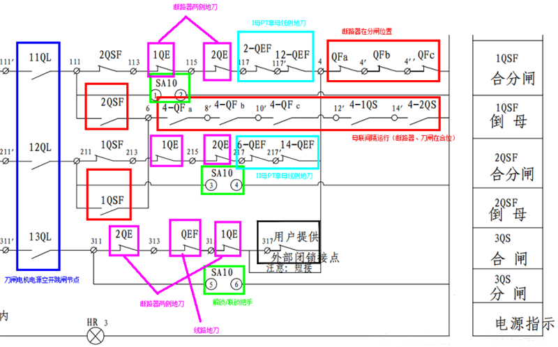 雙母線隔離開關閉鎖及其倒母回路
