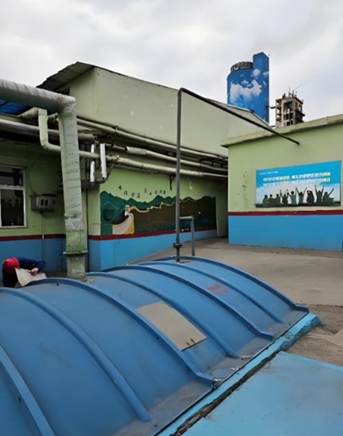 柴油發電機排氣管道現場圖