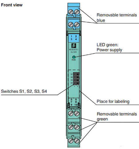 KCD2-STC-EX1安全柵接線示意圖