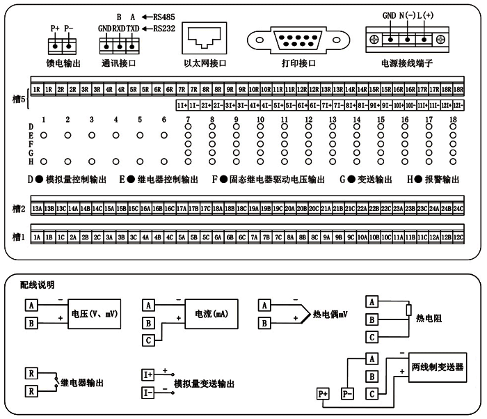 無紙記錄儀接線圖接線