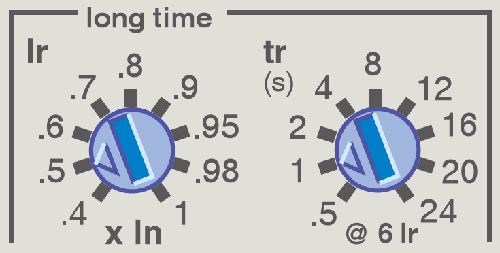 MT框架斷路器長延時保護區(qū)域 MT框架斷路器長延時保護區(qū)域